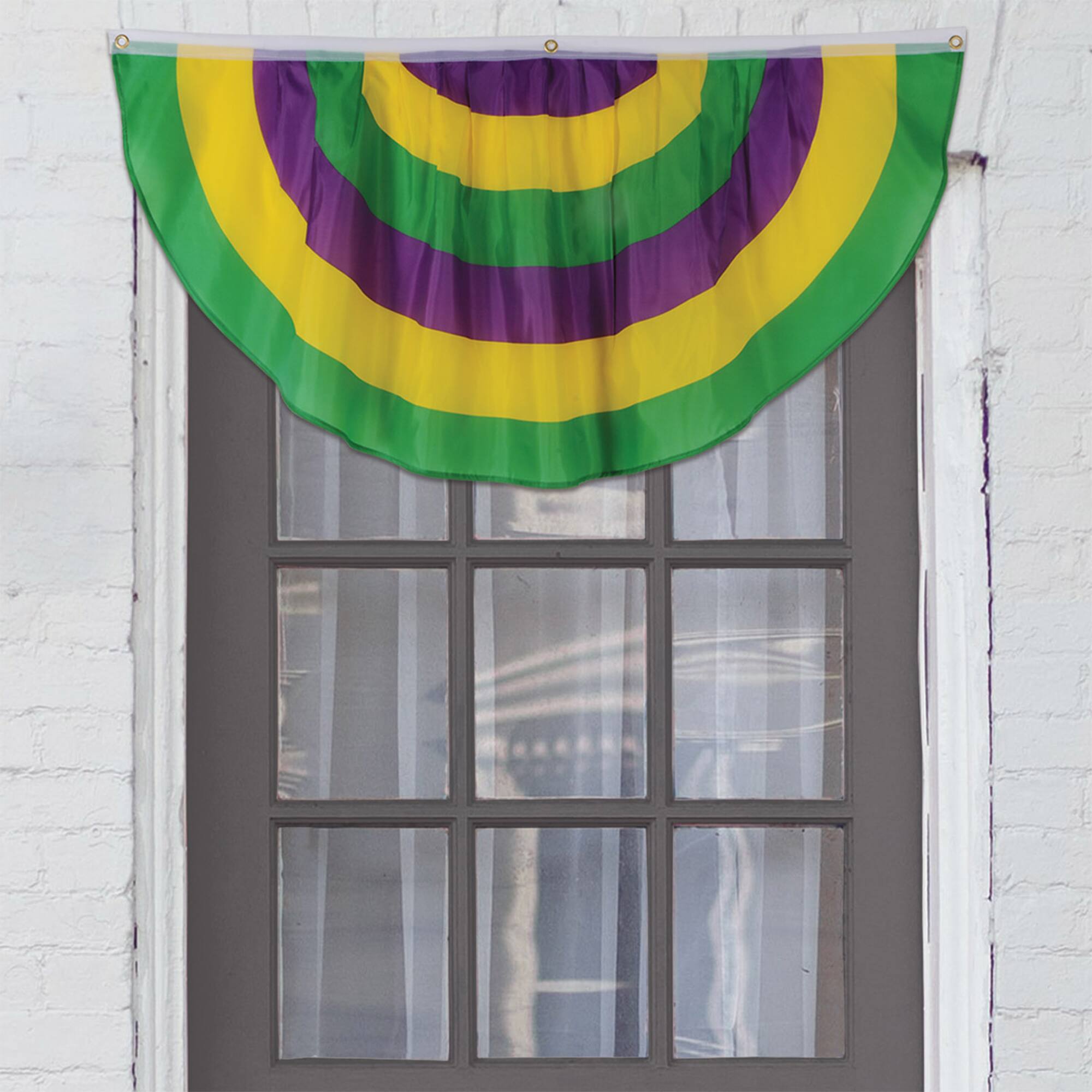 Beistle 4ft. Mardi Gras Fabric Bunting